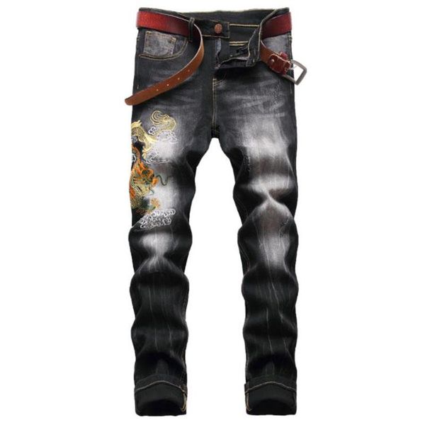 men's jeans 2021 autumn winter men embroidery slim straight biker casual male denim pants masculina trousers pantalones hombre, Blue
men's jeans 2021 autumn winter men embroidery slim straight biker casual male denim pants masculina trousers pantalones hombre, Blue