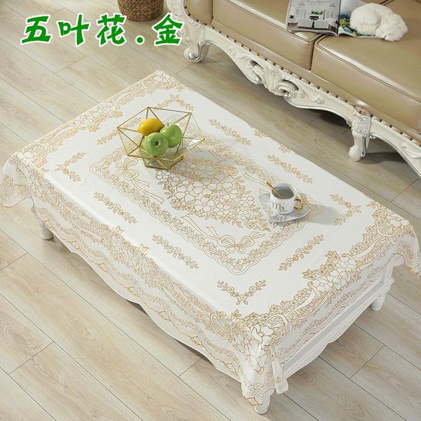 table cloth 120*150cm bronzing pvc coffee mat rectangular oil-proof european heat insulation household disposable tablecloth
table cloth 120*150cm bronzing pvc coffee mat rectangular oil-proof european heat insulation household disposable tablecloth