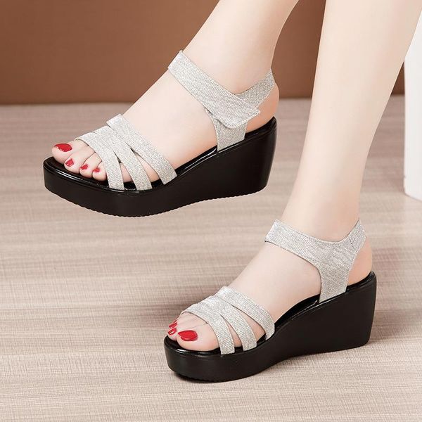 sandals 6cm small plus size 32-43 platform wedges women shoes summer 2021 open head medium heels mother foowear beach, Black
sandals 6cm small plus size 32-43 platform wedges women shoes summer 2021 open head medium heels mother foowear beach, Black