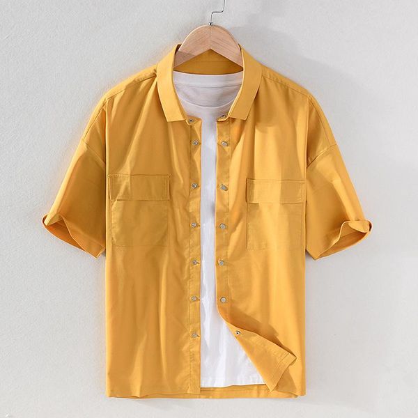 men's casual shirts 1035 summer cargo stretch premium cotton spandex slim fit double pocket youth boyfriend handsome chic, White;black
men's casual shirts 1035 summer cargo stretch premium cotton spandex slim fit double pocket youth boyfriend handsome chic, White;black