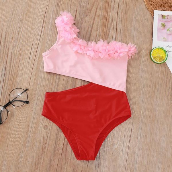 spring summer arrivals for 1-6 years baby girls swimwears red-pink stitching unilateral suspenders children's clothing one-pieces, Black
spring summer arrivals for 1-6 years baby girls swimwears red-pink stitching unilateral suspenders children's clothing one-pieces, Black