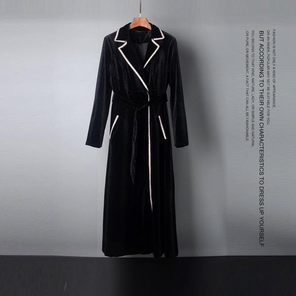 women's trench coats high end coat 2021 fall winter women contrast color phnom penh decorative retro velvet windbreaker female black lo, Tan;black
women's trench coats high end coat 2021 fall winter women contrast color phnom penh decorative retro velvet windbreaker female black lo, Tan;black