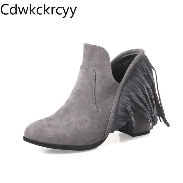 boots winter the fashion round head thick with 6cm black tassel plus velvet keep warm high heel women
boots winter the fashion round head thick with 6cm black tassel plus velvet keep warm high heel women