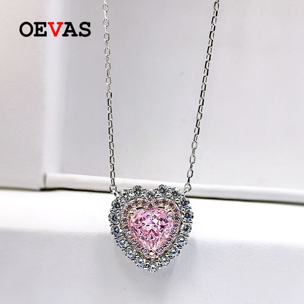 oevas 100% 925 sterling silver 7*7mm heart pink yellow high carbon diamond pendant necklace for women sparkling fine jewelry
oevas 100% 925 sterling silver 7*7mm heart pink yellow high carbon diamond pendant necklace for women sparkling fine jewelry