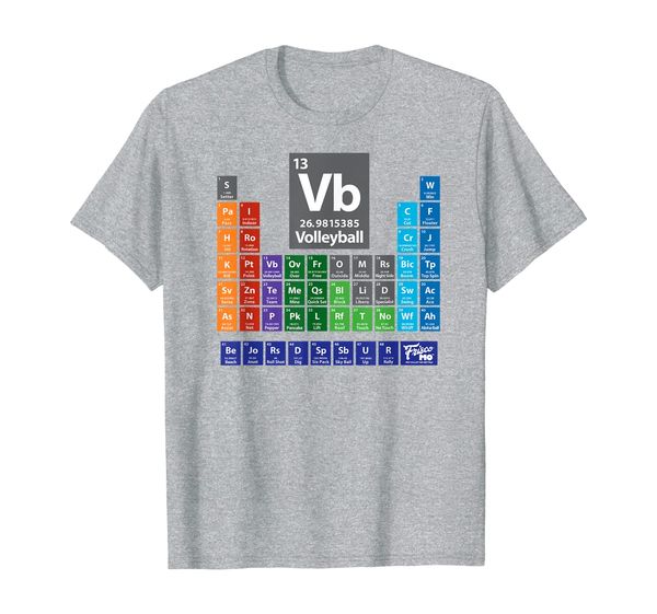 the periodic table of volleyball standard t-shirt, White;black
the periodic table of volleyball standard t-shirt, White;black
