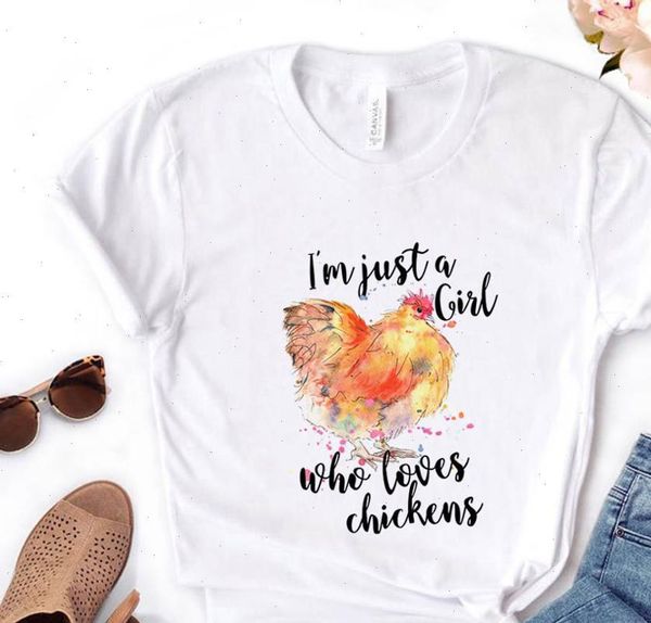 women t shirt im just a girl the loves chickens print tshirt women short sleeve o neck loose t shirt ladies tee, White
women t shirt im just a girl the loves chickens print tshirt women short sleeve o neck loose t shirt ladies tee, White