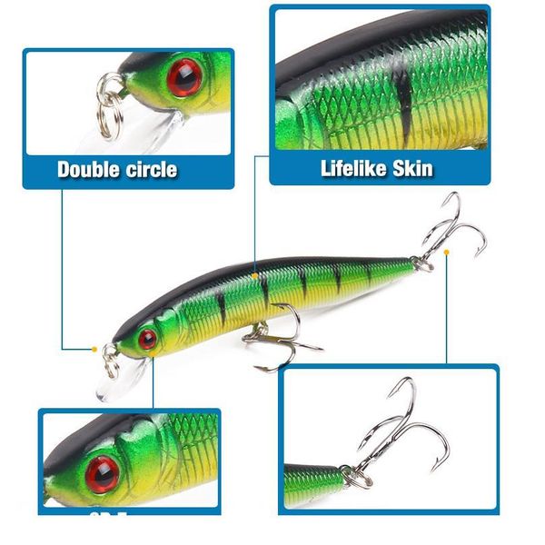 1pcs 8.2g 10cm hard bait minnow fishing lures bass trolling artificial hard bait crankbait carp fishin jllmwr
1pcs 8.2g 10cm hard bait minnow fishing lures bass trolling artificial hard bait crankbait carp fishin jllmwr