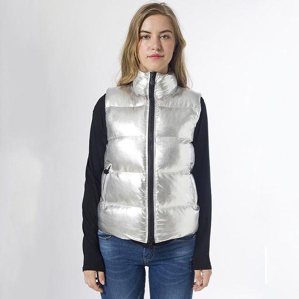 women's vests women autumn winter short vest bright silver female sleeveless cotton coats zipper waistcoat stand collar outerwear warm, Black;white
women's vests women autumn winter short vest bright silver female sleeveless cotton coats zipper waistcoat stand collar outerwear warm, Black;white