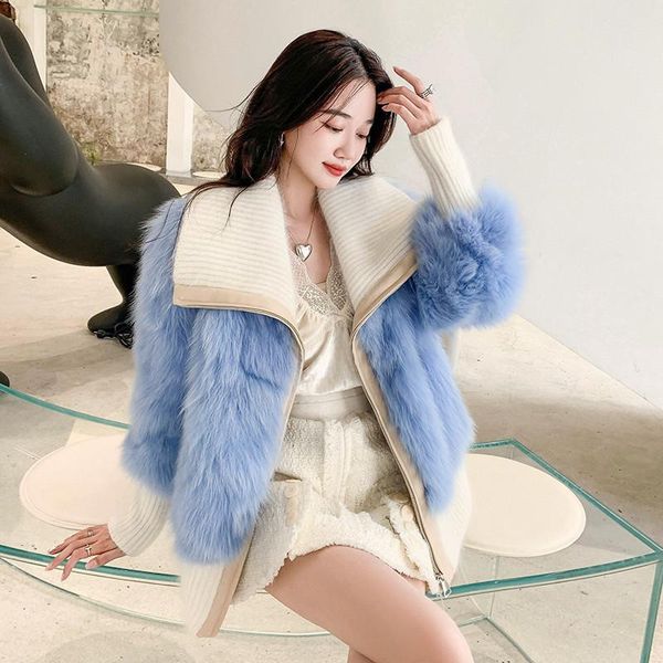women's fur & faux 2021 autumn and winter jacket luxury short fashion all-match knit collar young, Black
women's fur & faux 2021 autumn and winter jacket luxury short fashion all-match knit collar young, Black