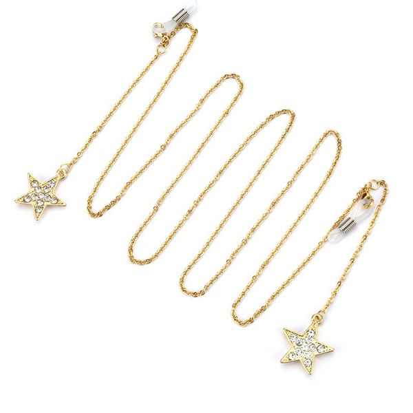 sunglasses cases & bags metal glasses chain five-pointed star pendant retro gold and silver two-color
sunglasses cases & bags metal glasses chain five-pointed star pendant retro gold and silver two-color