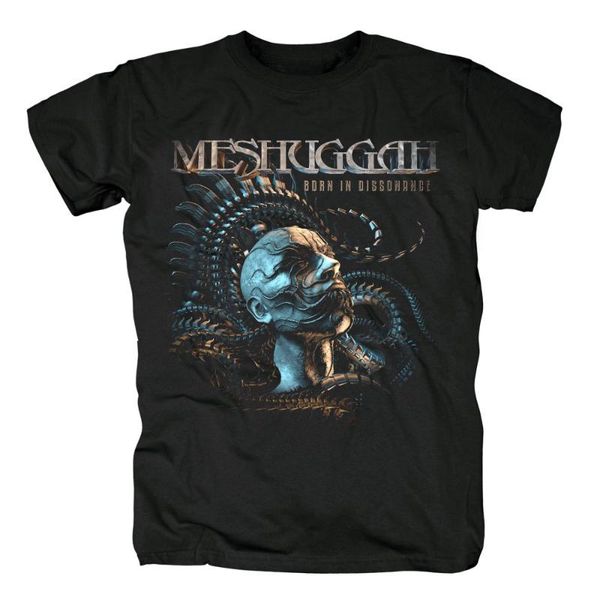 men's t-shirts meshuggah ss short sleeve large black extreme metal band t-shirt, White;black
men's t-shirts meshuggah ss short sleeve large black extreme metal band t-shirt, White;black