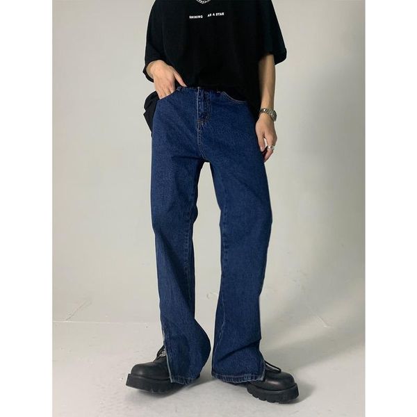 men's jeans dark blue leg zipper mens korean fashion trendy man straight loose trousers baggy streetwear denim
men's jeans dark blue leg zipper mens korean fashion trendy man straight loose trousers baggy streetwear denim
