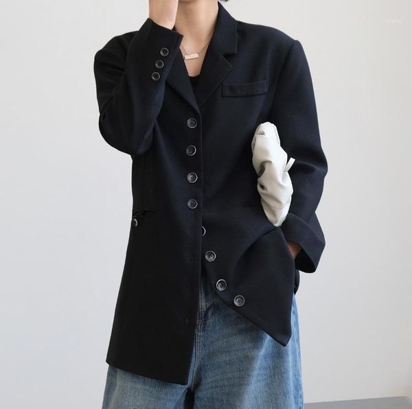 women's suits & blazers umi mao korean fashion autumn blogger style retro multi-button loose thin mid-length jacket female y2k, White;black
women's suits & blazers umi mao korean fashion autumn blogger style retro multi-button loose thin mid-length jacket female y2k, White;black