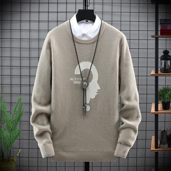 men's long sleeve warm sweater 2021 knitting print casual slim fit knitwear men clothing o-neck pullover homme, White;black
men's long sleeve warm sweater 2021 knitting print casual slim fit knitwear men clothing o-neck pullover homme, White;black