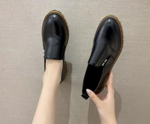 dress shoes low heel ladies casual single saltos autumn women's loafers leather thick platform slip on female fashion comfort, Black
dress shoes low heel ladies casual single saltos autumn women's loafers leather thick platform slip on female fashion comfort, Black