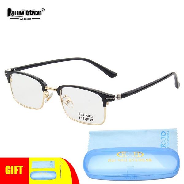 fashion sunglasses frames retro eyeglasses frame men eyebrow glasses alloy tr90 temple rui hao eyewear brand high flexibility optical specta, Black
fashion sunglasses frames retro eyeglasses frame men eyebrow glasses alloy tr90 temple rui hao eyewear brand high flexibility optical specta, Black