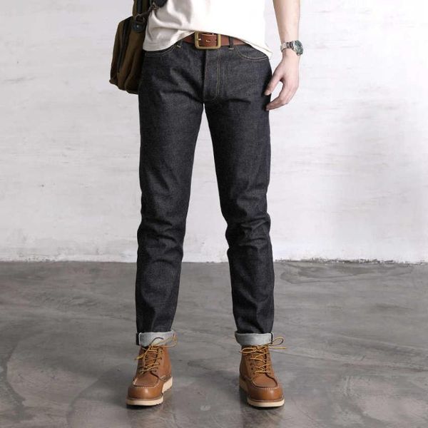 men's jeans 2000t red carrot fit 14oz sanforized selvedge denim workwear pants, Blue
men's jeans 2000t red carrot fit 14oz sanforized selvedge denim workwear pants, Blue