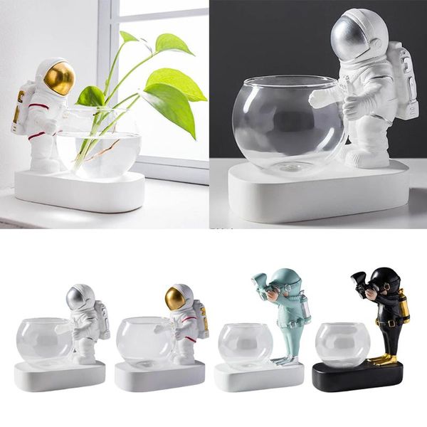 creative glass vase resin astronaut diver ornaments flower vases hydroponics deskdecor led light
creative glass vase resin astronaut diver ornaments flower vases hydroponics deskdecor led light