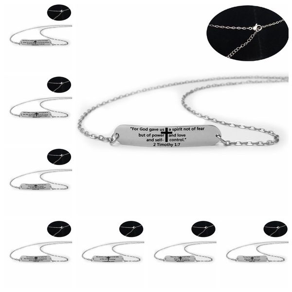 factory cross color stainless steel protestant bible alphabet strip lettering necklace necklace bracelet jewelry christmas
factory cross color stainless steel protestant bible alphabet strip lettering necklace necklace bracelet jewelry christmas