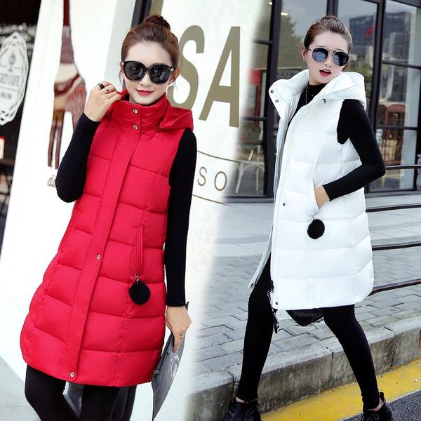 women's vests 2021 women winter vest waistcoat cotton warm long sleeveless jacket hooded down female outerwear plus size -5xl, Black;white
women's vests 2021 women winter vest waistcoat cotton warm long sleeveless jacket hooded down female outerwear plus size -5xl, Black;white