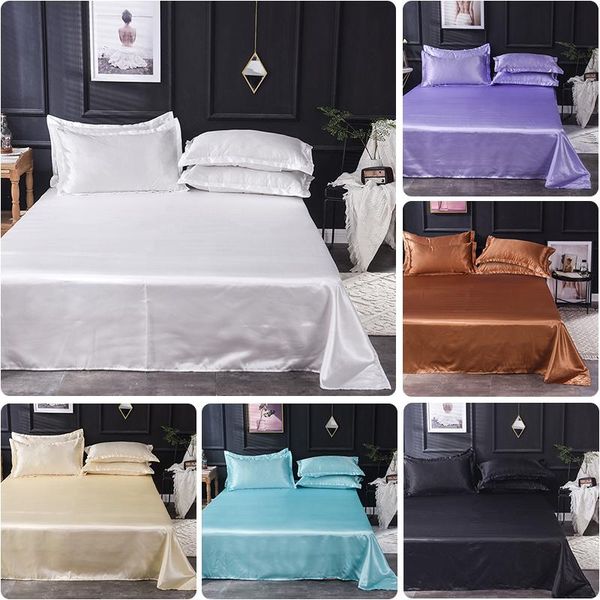 sheets & sets 1pc imitation silk super soft flat sheet solid color double bed white gray el queen king size bedsheets
sheets & sets 1pc imitation silk super soft flat sheet solid color double bed white gray el queen king size bedsheets
