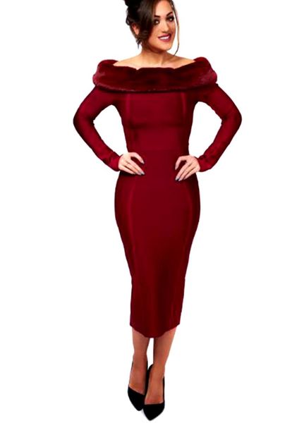casual dresses lyer long sleeve winter dress red and black slash neck leather fur collar rayon bandage bodycon 2021 quality, Black;gray
casual dresses lyer long sleeve winter dress red and black slash neck leather fur collar rayon bandage bodycon 2021 quality, Black;gray