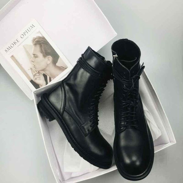 boots motorcycle women's winter shoes genuine leather british style lace up ankle zapatos de mujer, Black
boots motorcycle women's winter shoes genuine leather british style lace up ankle zapatos de mujer, Black