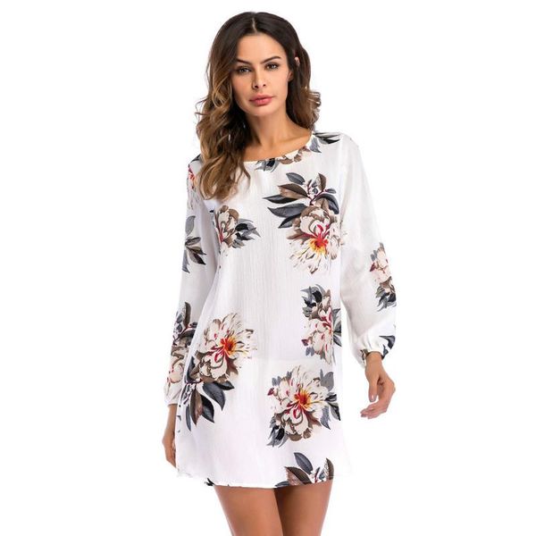 casual dresses boho summer elegant flower dress moda mujer printing vestido floral o-neck long sleeve back bow tie elbise thin chiffon, Black;gray
casual dresses boho summer elegant flower dress moda mujer printing vestido floral o-neck long sleeve back bow tie elbise thin chiffon, Black;gray