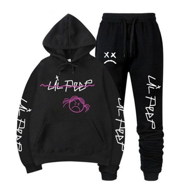 men's hoodies & sweatshirts rip lil peep hoodie sweatshirt sets men/women winter warm fleece sweatshirts+sweatpants suits hip hop pullo, Black
men's hoodies & sweatshirts rip lil peep hoodie sweatshirt sets men/women winter warm fleece sweatshirts+sweatpants suits hip hop pullo, Black