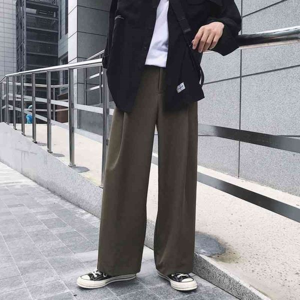 men's pants korean cotton wide-leg fashion solid color casual men trousers loose straight dress mens suit wsxe, Black
men's pants korean cotton wide-leg fashion solid color casual men trousers loose straight dress mens suit wsxe, Black