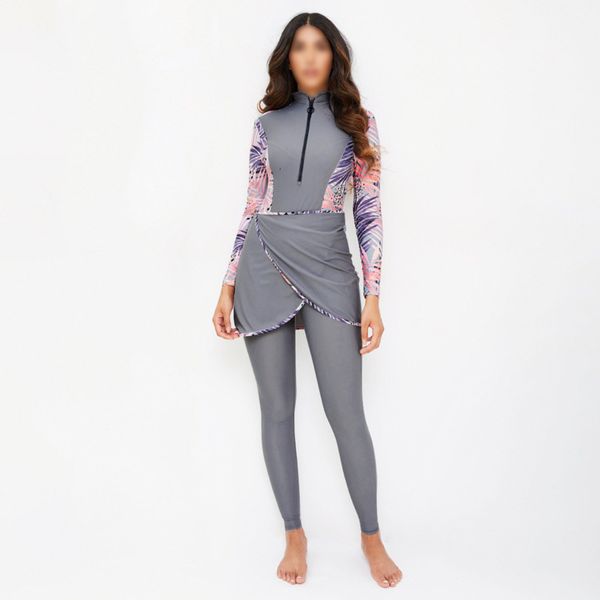 women's swimwear muslim women modest patchwork hijab long sleeves sport swimsuit 3pcs islamic burkinis wear bathing suit xxvu, White;black
women's swimwear muslim women modest patchwork hijab long sleeves sport swimsuit 3pcs islamic burkinis wear bathing suit xxvu, White;black
