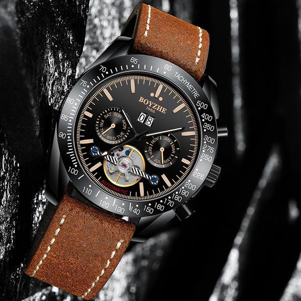 wristwatches boyzhe military mechanical watch men tourbillon automatic watches mens clock mechanism skeleton wristwatch sports horloge manne, Slivery;brown
wristwatches boyzhe military mechanical watch men tourbillon automatic watches mens clock mechanism skeleton wristwatch sports horloge manne, Slivery;brown