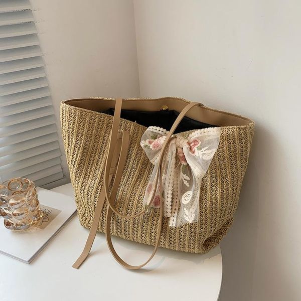 evening bags summer beach straw women's brand bag 2021 woven silk scarf bucket shoulder shopper tote ladies travel large capacity handb
evening bags summer beach straw women's brand bag 2021 woven silk scarf bucket shoulder shopper tote ladies travel large capacity handb