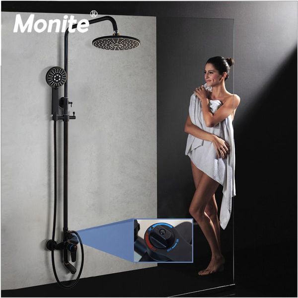 monite thermostatic temperature black painting wall mounted bathroom shower mixer tap faucet set rainfall round adjustable hand
monite thermostatic temperature black painting wall mounted bathroom shower mixer tap faucet set rainfall round adjustable hand