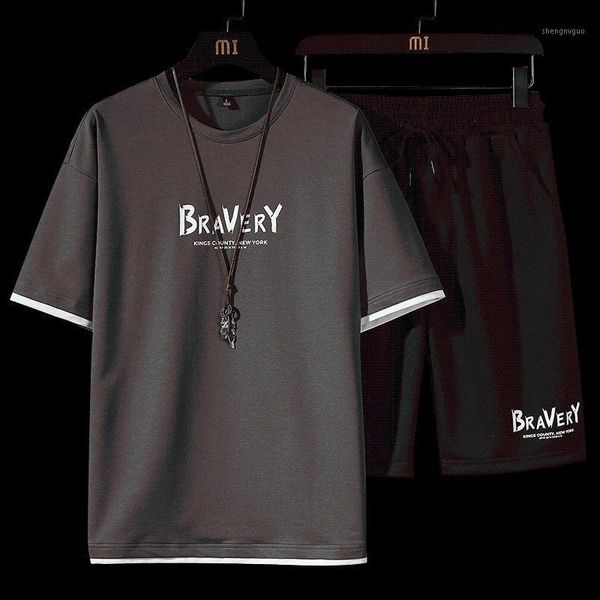 men's tracksuits 2021 sports t-shirt casual pants set 2-piece short sleeve pure cotton cool summer cycling clothes, Gray
men's tracksuits 2021 sports t-shirt casual pants set 2-piece short sleeve pure cotton cool summer cycling clothes, Gray
