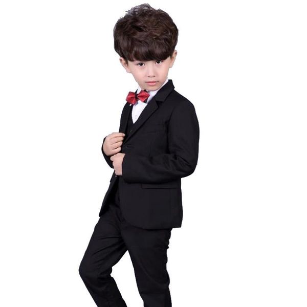 suits 6 pcs children boy jackets+vest+pants+t-shirt+bowtie+ties clothes sets kids blazer costume formal boys for weddings, Black
suits 6 pcs children boy jackets+vest+pants+t-shirt+bowtie+ties clothes sets kids blazer costume formal boys for weddings, Black