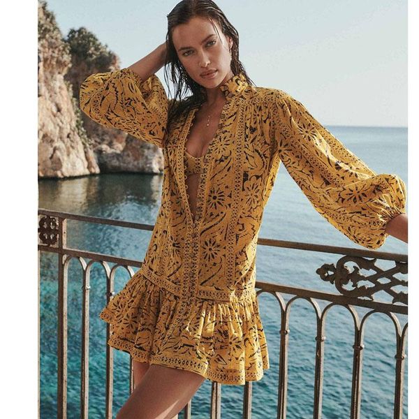 casual dresses spring summer fashion 2021 women dress vintage floral printed lantern sleeve elegant clothing yellow mini vestidos, Black;gray
casual dresses spring summer fashion 2021 women dress vintage floral printed lantern sleeve elegant clothing yellow mini vestidos, Black;gray