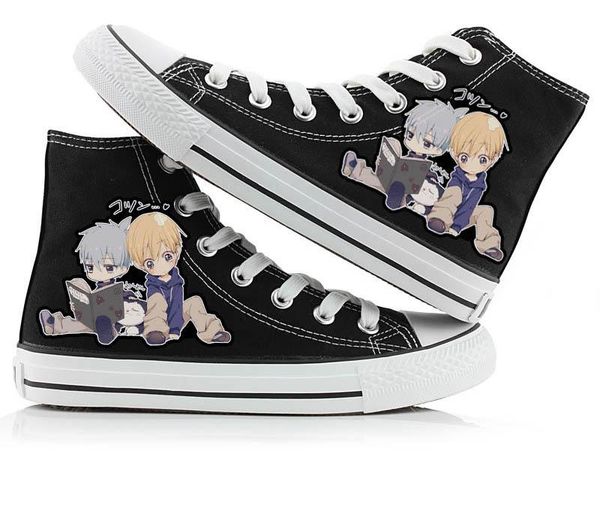 boots high-q anime kuroko no basuke tetsuya casual canvas shoes kagami taiga flat bottom duck plimsolls, Black
boots high-q anime kuroko no basuke tetsuya casual canvas shoes kagami taiga flat bottom duck plimsolls, Black