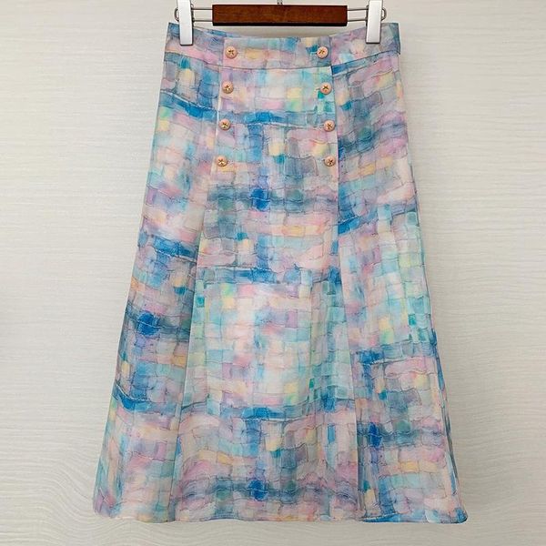 skirts colorful plaid print breathable midi women lining silk double breasted buttons a-line skirt lady 2021 summer, Black
skirts colorful plaid print breathable midi women lining silk double breasted buttons a-line skirt lady 2021 summer, Black