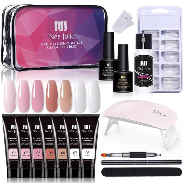 nail art kits soak off extension gel 100 pcs form tips paper holder lamp brush treatments tool accessories with bag
nail art kits soak off extension gel 100 pcs form tips paper holder lamp brush treatments tool accessories with bag