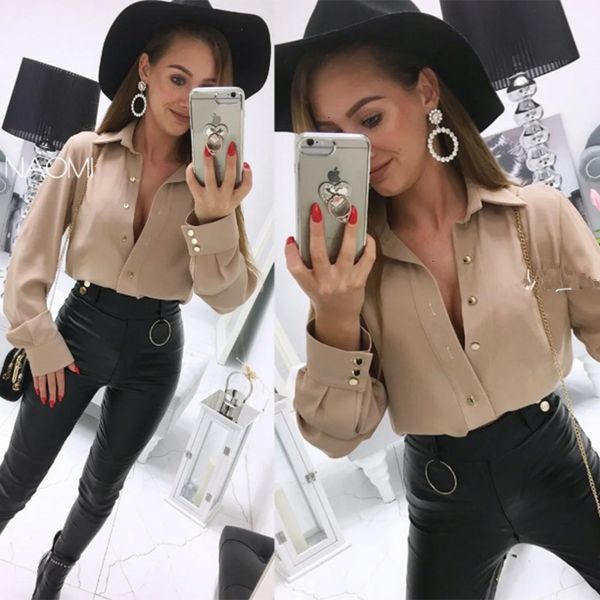 2021 new women office lady front button and blouse long sleeve turn down collar solid elegant casual shirt autumn fashion g84s, White
2021 new women office lady front button and blouse long sleeve turn down collar solid elegant casual shirt autumn fashion g84s, White