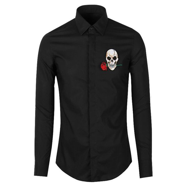 men's casual shirts casual silk shirt, long sleeve high pocket, pink fashion, embroidered skull, luxury, s 2xl # d2752021, White;black
men's casual shirts casual silk shirt, long sleeve high pocket, pink fashion, embroidered skull, luxury, s 2xl # d2752021, White;black