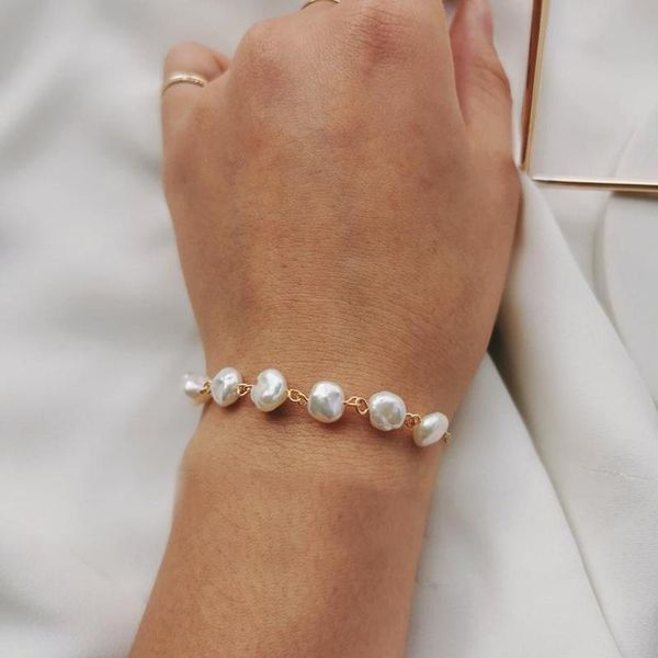 link, chain geometric women bracelet artificial pearl bracelets minimalist bangles ladies jewellery baroque gold color zinc alloy pulseras, Black
link, chain geometric women bracelet artificial pearl bracelets minimalist bangles ladies jewellery baroque gold color zinc alloy pulseras, Black