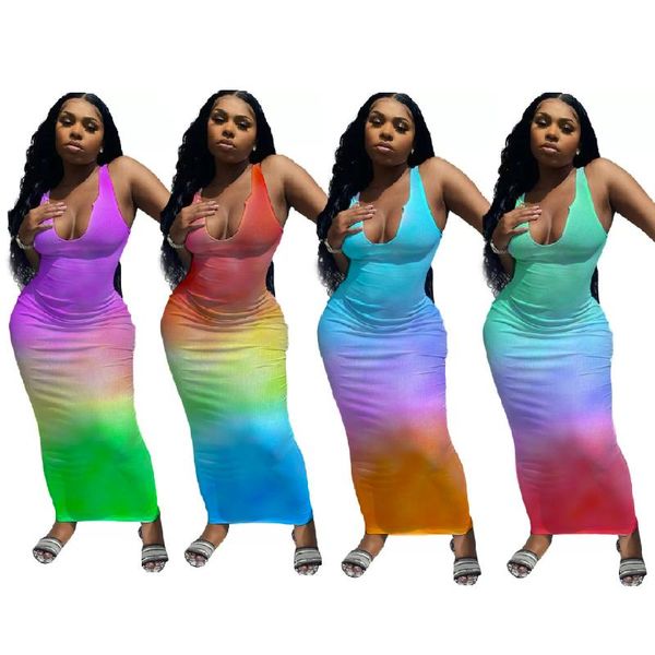 casual dresses 2021 women tie dye gradient print sleeveless bodycon midi maxi dress party long, Black;gray
casual dresses 2021 women tie dye gradient print sleeveless bodycon midi maxi dress party long, Black;gray