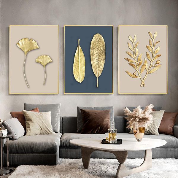 paintings european style light luxury golden leaf fashion poster printing canvas living room porch home decoration painting wall art mural 
paintings european style light luxury golden leaf fashion poster printing canvas living room porch home decoration painting wall art mural