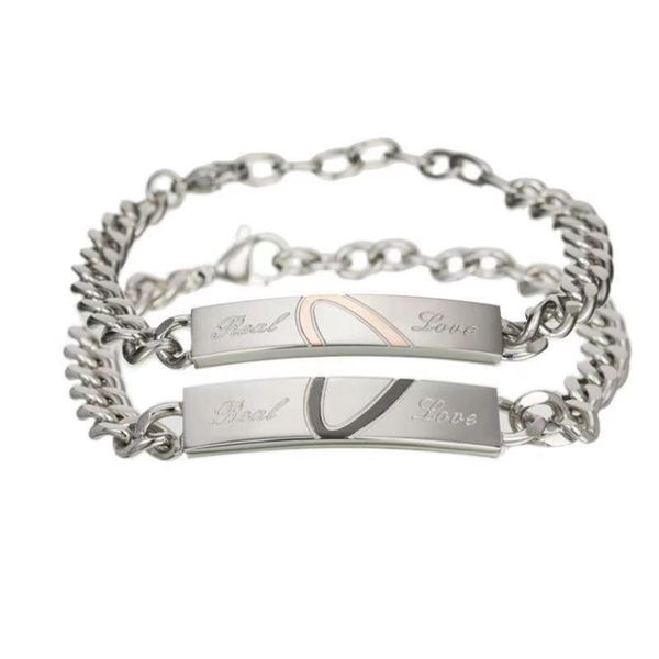 link, chain 2 style heart engraveed design black rose gold color women's male couple bracelet for men femmo on hands jewelry
link, chain 2 style heart engraveed design black rose gold color women's male couple bracelet for men femmo on hands jewelry
