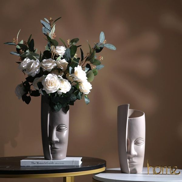 vases creative personality ceramic human face art vase modern abstract dining table simulation flower arrangement set for home
vases creative personality ceramic human face art vase modern abstract dining table simulation flower arrangement set for home