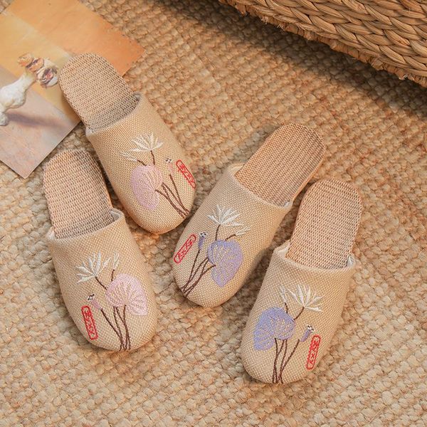 slippers flax for men and women bun cotton linen thick bottom embroidered comfortable sweat absorption floor residential slipper, Black
slippers flax for men and women bun cotton linen thick bottom embroidered comfortable sweat absorption floor residential slipper, Black