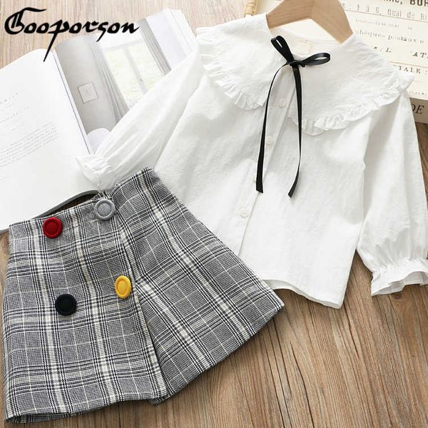 brand girls clothes set long sleeve blouse shirt and plaid skirt fashion outfit for kids girl basia clothing suit drop ship 210715, White
brand girls clothes set long sleeve blouse shirt and plaid skirt fashion outfit for kids girl basia clothing suit drop ship 210715, White