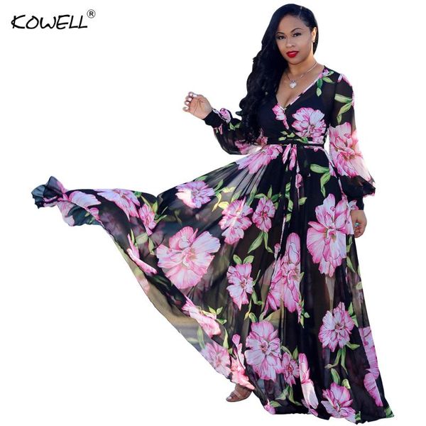 casual dresses boho chiffon printed long dress women sleeve v neck belted elegant party vintage loose summer beach maxi, Black;gray
casual dresses boho chiffon printed long dress women sleeve v neck belted elegant party vintage loose summer beach maxi, Black;gray